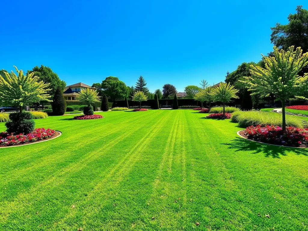 A vibrant, healthy lawn showcasing the results of Green Evolutions LLC's specialized lawn optimization services.